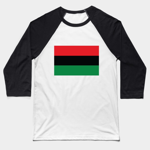 Pan-African flag Baseball T-Shirt by Wickedcartoons